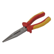 Sealey Long Nose Pliers 200mm VDE Approved AK83457 Sealey - Dynamic Drive