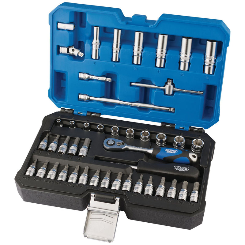 Draper Metric Socket Set, 1/4" Sq. Dr. (44 Piece) 16446 Draper - Dynamic Drive
