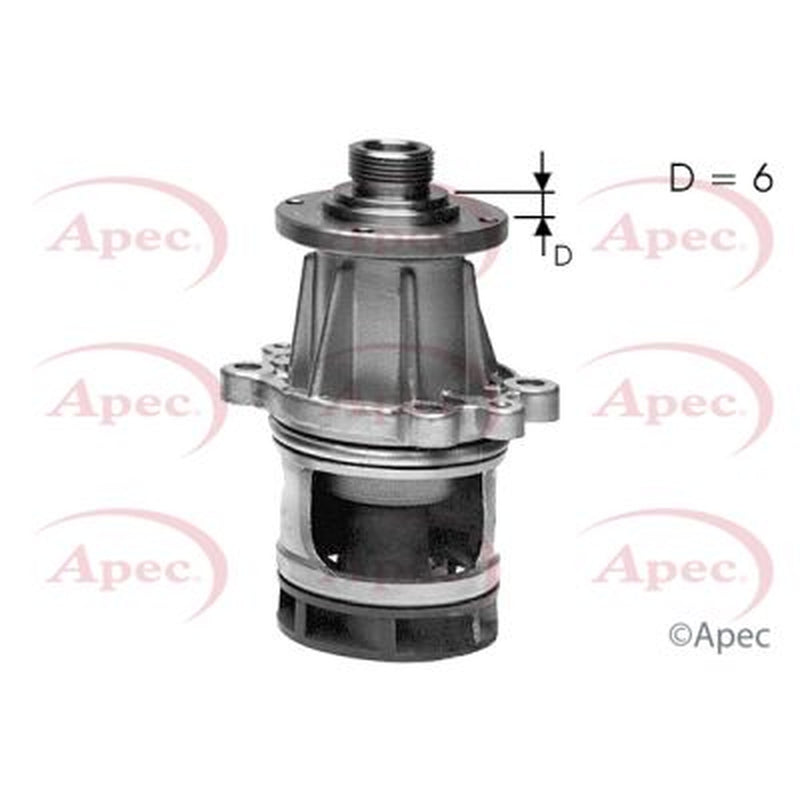 Apec Engine Cooling Water Pump fits BMW 3 1987-1994