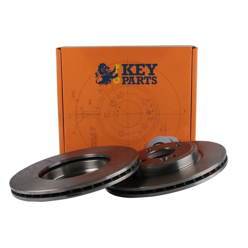 Key Parts 2 x Vented Brake Discs fits Mini Mini 2001-2008
