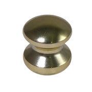 Mini Push Lock Knob 16mm in Polished Brass for Motorhome and Caravan Nova - Dynamic Drive