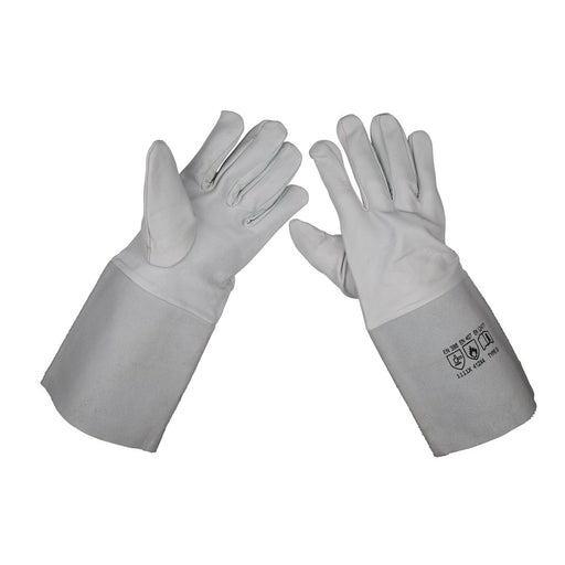 Sealey TIG Welding Gauntlets Pair SSP142 Sealey - Dynamic Drive