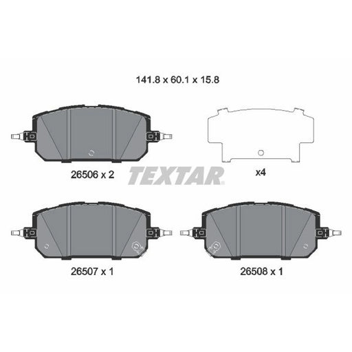 Textar Front Brake Pad Set 2650601
