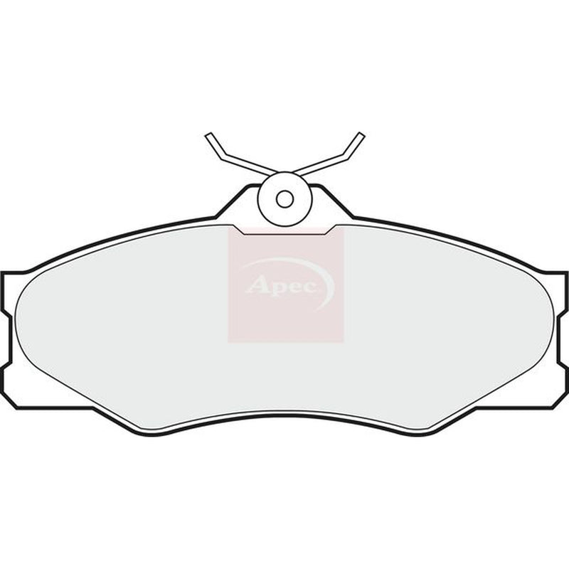 Apec Front Brake Pad Set fits VW Caravelle T3 Bus 1981-1992 1.6 1.7 1.9 2.1