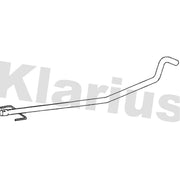 Klarius Exhaust Pipe OD fits Opel Astra H 2004-2010 1.3 1.7
