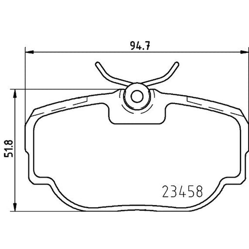 Mintex Rear Brake Pad Set fits Land Rover Discovery 1998-2004 2.5 4.0