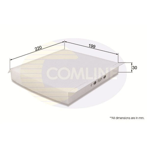 Comline Cabin Air Filter (Pollen Filter) fits Lexus Gs 2012-2018