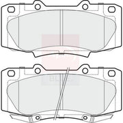 Apec Front Brake Pad Set fits Toyota Hilux Vigo VII Pickup 2005-2015 2.5 3.0