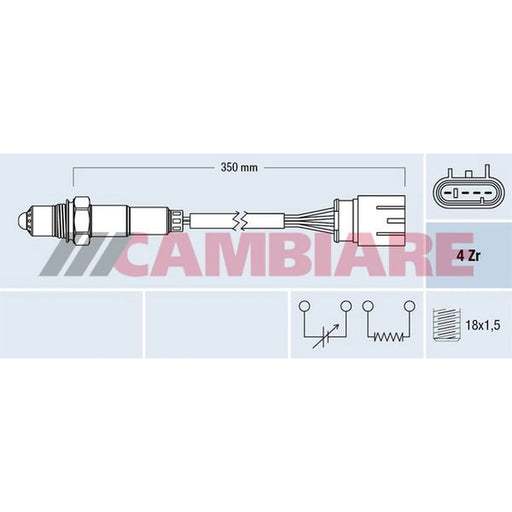 Cambiare O2 Lambda Oxygen Sensor after catalytic conver VE381795
