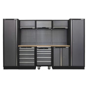 Sealey Superline Pro 3.2m Storage System Wood Worktop APMSSTACK03W Sealey - Dynamic Drive