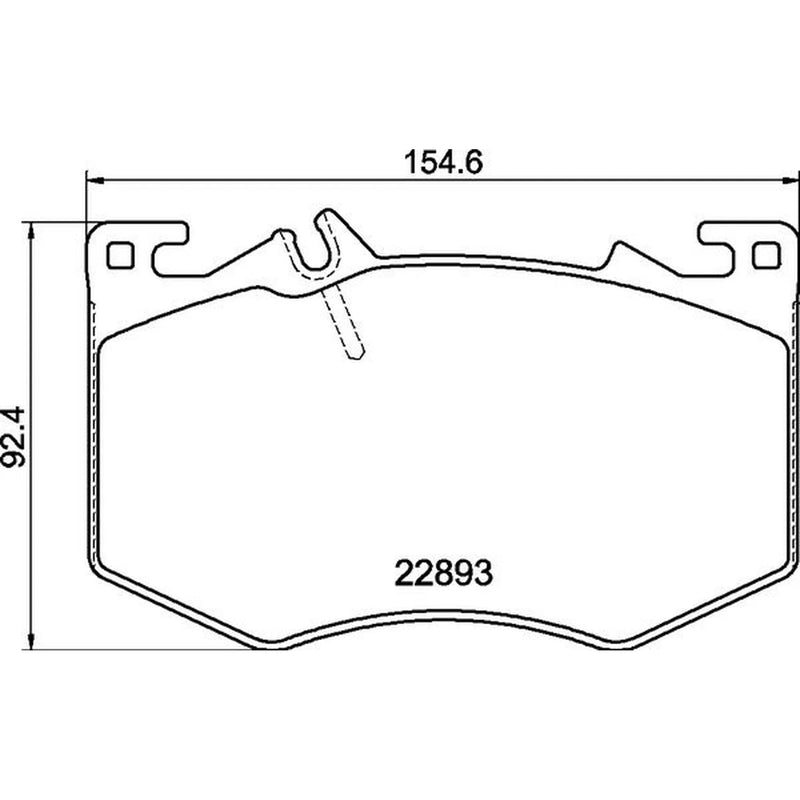 Brembo 4 x Front Brake Pad Set fits Mercedes-Benz A-Class 2018-2019