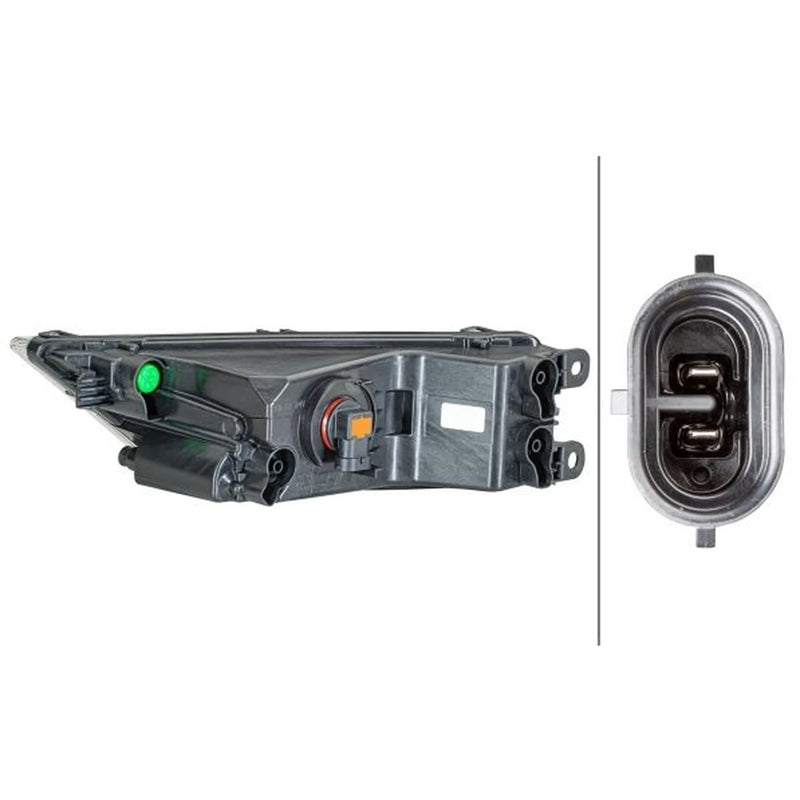Hella Front Right Fog Light H11 fits VW Tiguan 2016-2024 1.4 1.6 2.0