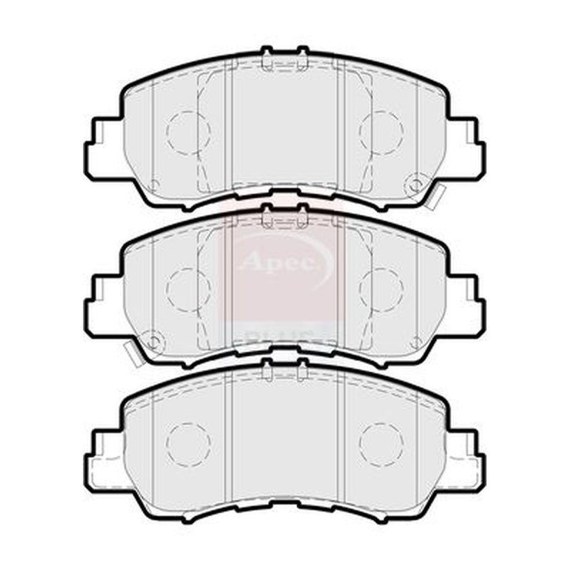 Apec Front Brake Pad Set fits Mitsubishi Eclipse Cross 2017 on 1.5