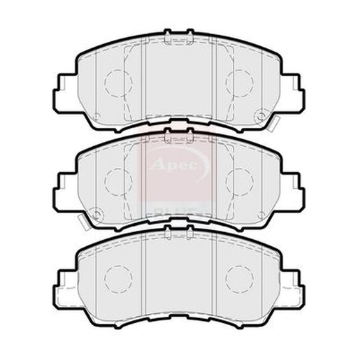 Apec Front Brake Pad Set fits Mitsubishi Eclipse Cross 2017 on 1.5