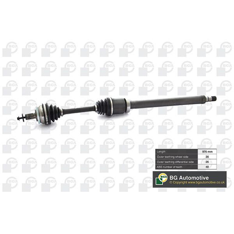 BGA CV Drive Shaft Driveshaft Front Right fits Volvo S60 I 2000-2010 2.0 2.4 2.5