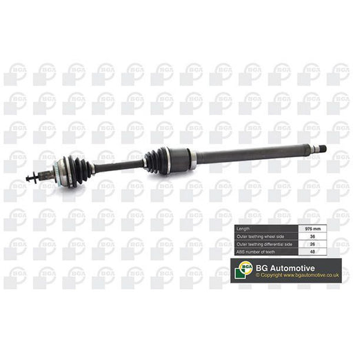 BGA CV Drive Shaft Driveshaft Front Right fits Volvo S60 I 2000-2010 2.0 2.4 2.5