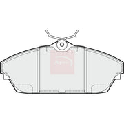 Apec Front Brake Pad Set fits Tata Safari 2006-2012 2.2