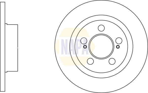 NAPA Brake Disc Set Solid