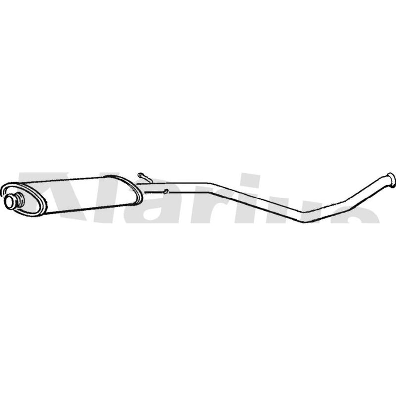 Klarius Box With Centre Pipe Centre fits Peugeot 306 1993-2001 2.0