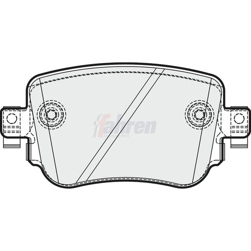 Fahren Rear Brake Pad Set FBP3738