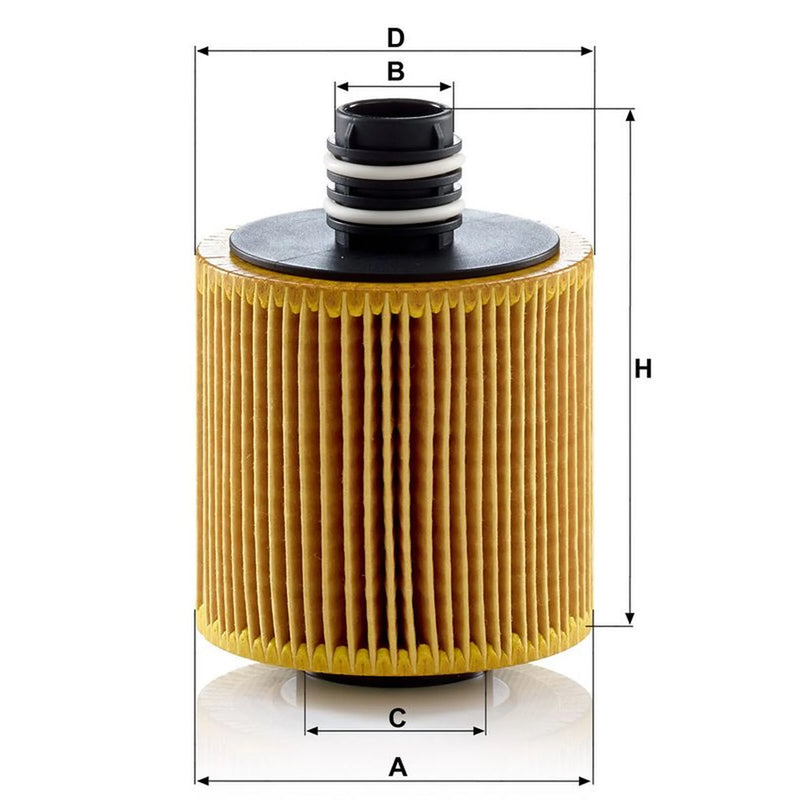 MANN-FILTER Service Kit with Air & Oil Filters fits Fiat 500L 2012-2018 1.6