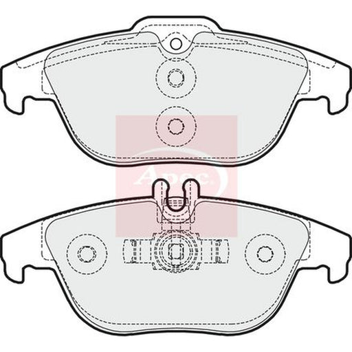 Apec Rear Brake Pad Set fits Mercedes-Benz C-Class 2007-2014
