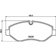 DON Front Brake Pad Set fits Iveco Daily IV 2006-2012