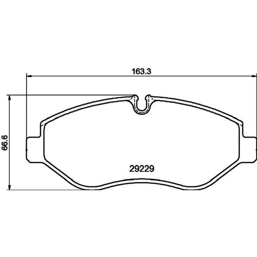 DON Front Brake Pad Set fits Iveco Daily IV 2006-2012