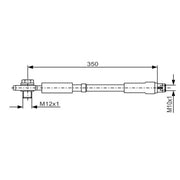 Bosch Brake Hydraulic Hose Line Rear fits Audi Allroad C5 2000-2005 2.5 2.7 4.2