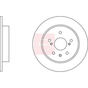 Apec Rear Brake Solid Discs & Pads fits Fiat Sedici 2006-2014 1.6 1.9 2.0