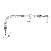 Bosch Handbrake Cable Left of the driver seat 1 987 482 879