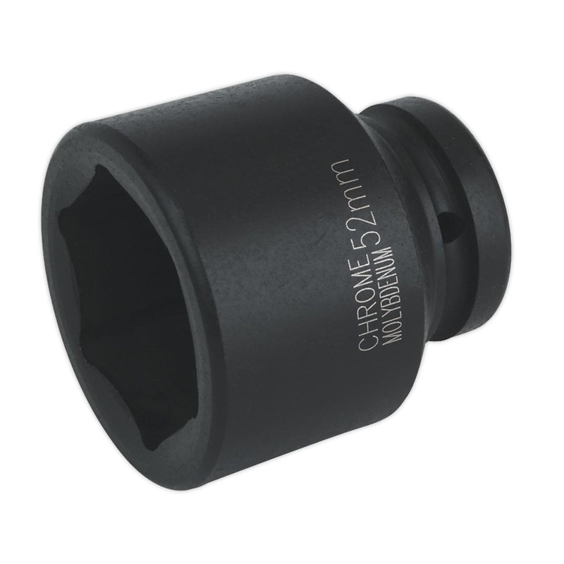 Sealey Impact Socket 52mm 1"Sq Drive IS152 Sealey - Dynamic Drive