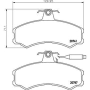 DON Front Brake Pad Set fits Alfa Romeo Ar 6 1985-1989 1.9 2.4 2.5