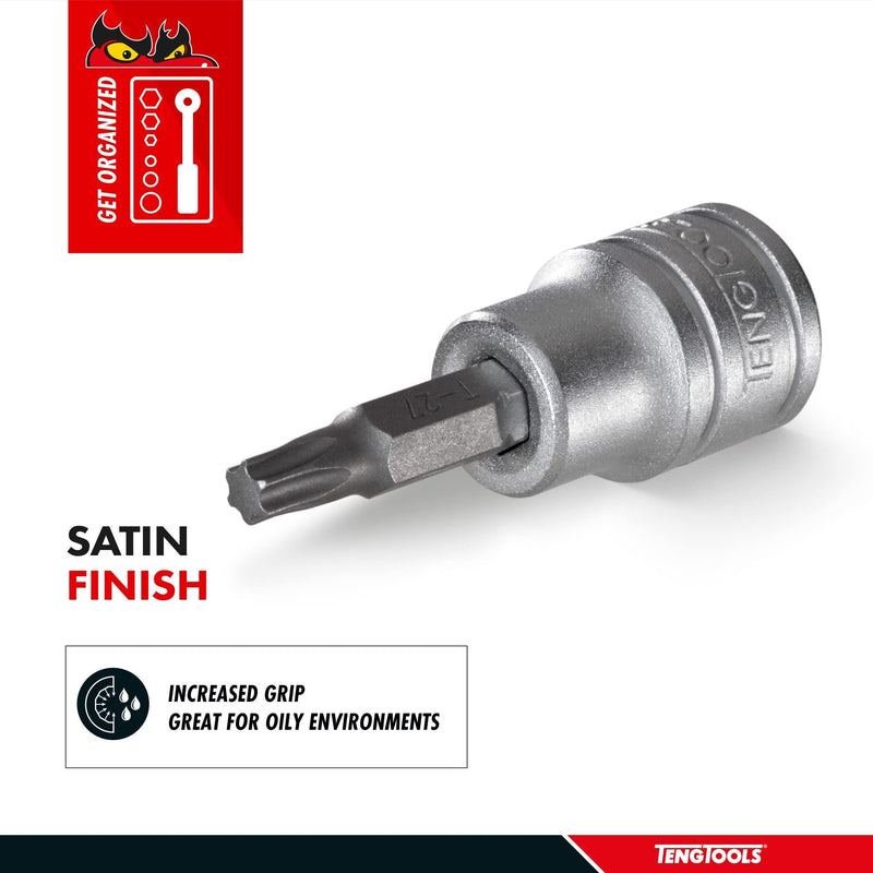 Teng Tools 1/4" TX Bit Socket TX27 Teng Tools - Dynamic Drive
