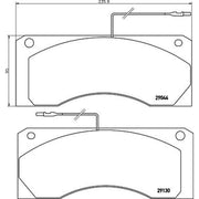 DON Front Brake Pad Set fits Renault Trucks FR1 1983 on
