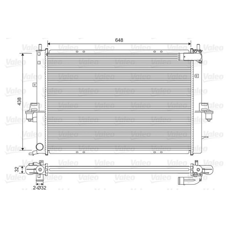 Valeo Engine Radiator 734829