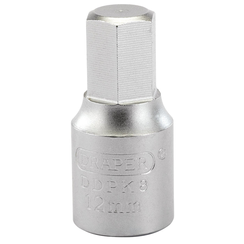 Draper Hexagon Drain Plug Key, 3/8 Sq. Dr., 12mm 38326 Draper - Dynamic Drive