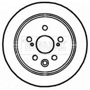 Borg & Beck Rear Brake Solid Discs & Pads fits Lexus Is II 2005-2013