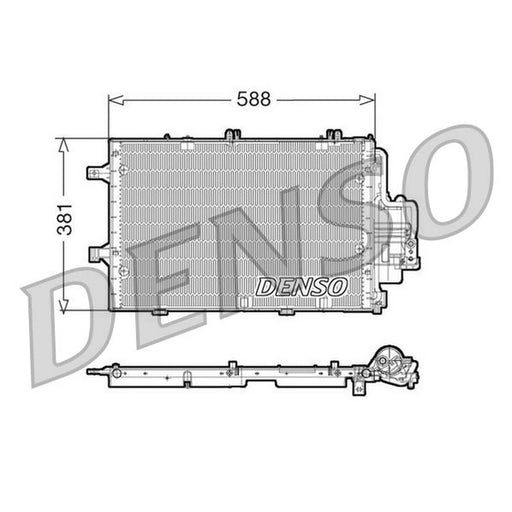 Denso Air Conditioning Condenser fits Opel Combo Box Body/Mpv 2001 on 1.6