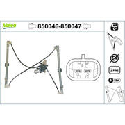 Valeo Electric Window Regulator Lifter Right Front 850047