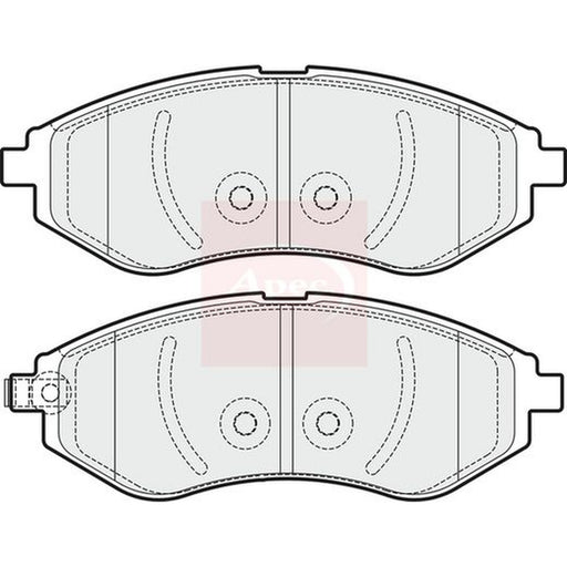 Apec Front Brake Pad Set fits Chevrolet Aveo / Kalos 2006 on 1.2