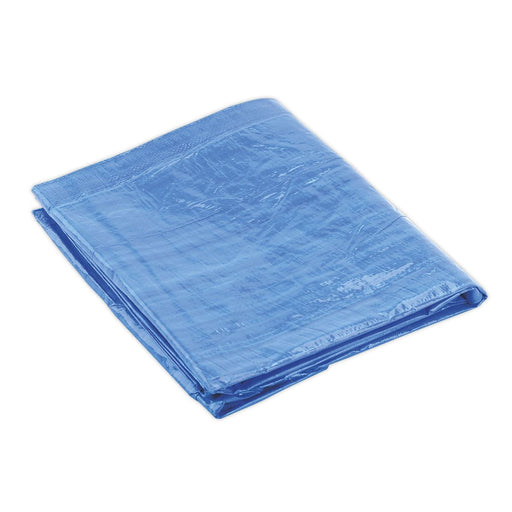 Sealey Tarpaulin 4.88 x 6.10m Blue TARP1620 Sealey - Dynamic Drive