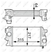 NRF Intercooler (Charge Air Cooler) 30534