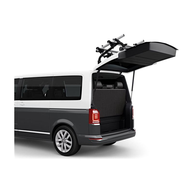 Thule WanderWay two-bike hanging trunk bike rack black Boot bike rack Thule - Bars 4 Cars