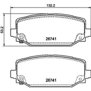 Mintex Front & Rear Pads fits Jeep Grand Cherokee L V 2021 on 2.0