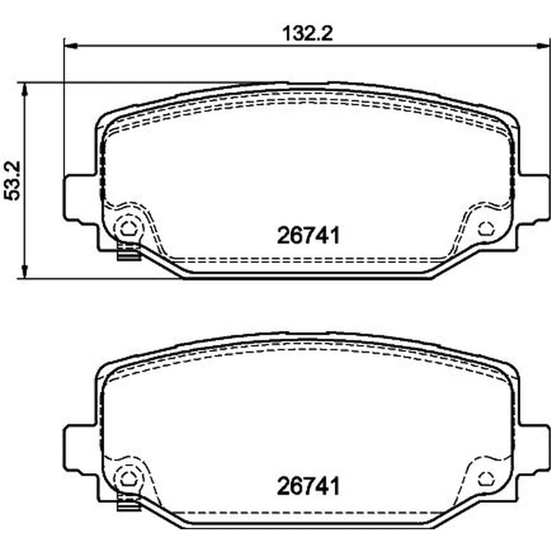Mintex Front & Rear Pads fits Jeep Grand Cherokee L V 2021 on 2.0