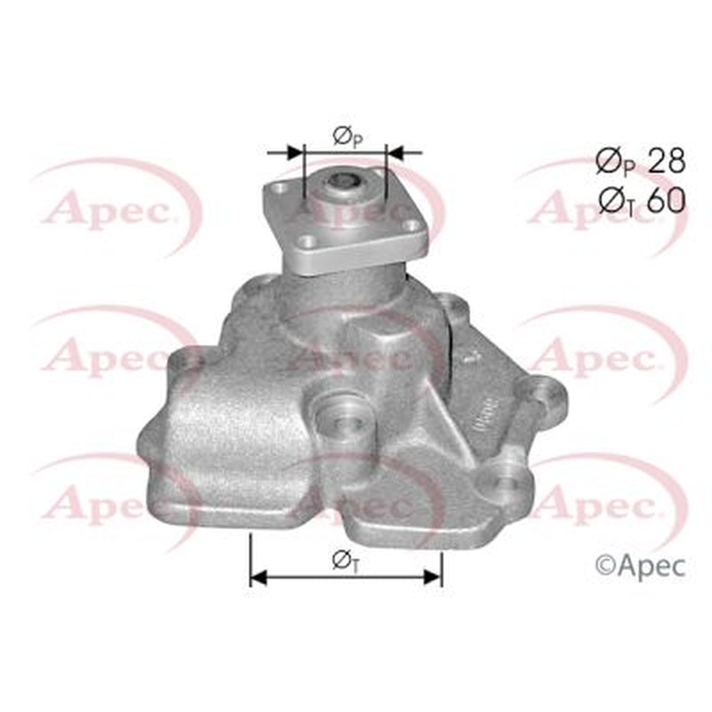 Apec Engine Cooling Water Pump fits Ford Transit 1983-2000 2.5