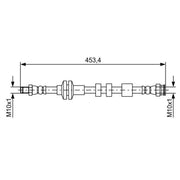 Bosch Brake Hydraulic Hose Line Rear fits Alfa Romeo Giulietta 2010-2020