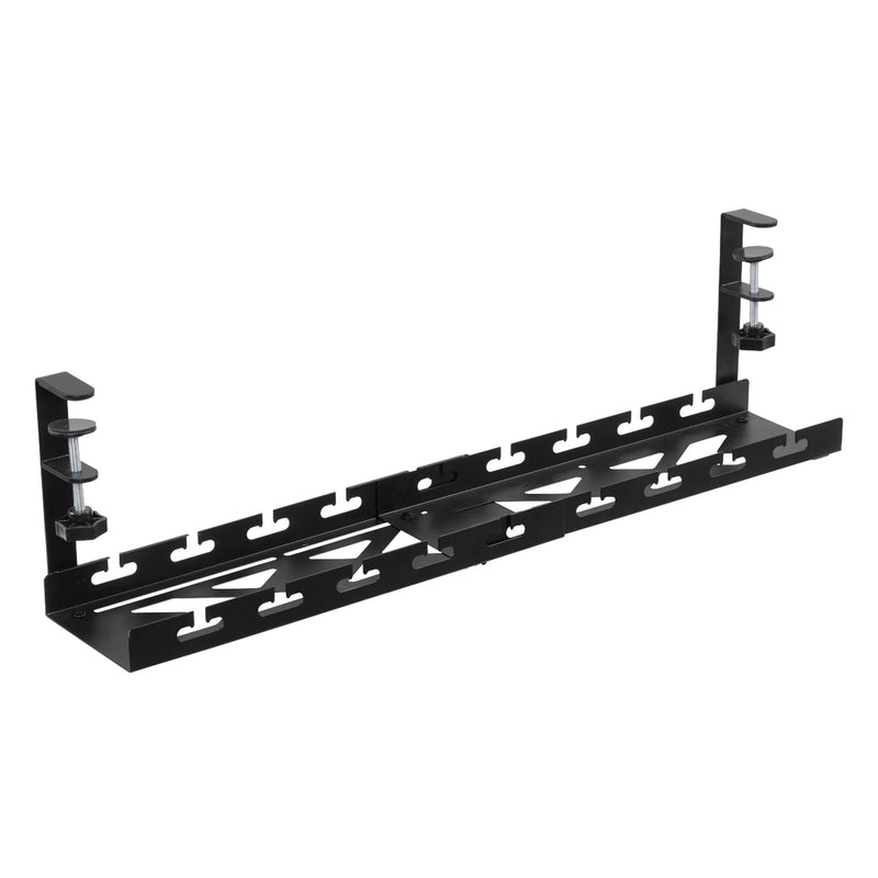 Dellonda Cable Management Tray Extendable 435/730mm - Black
