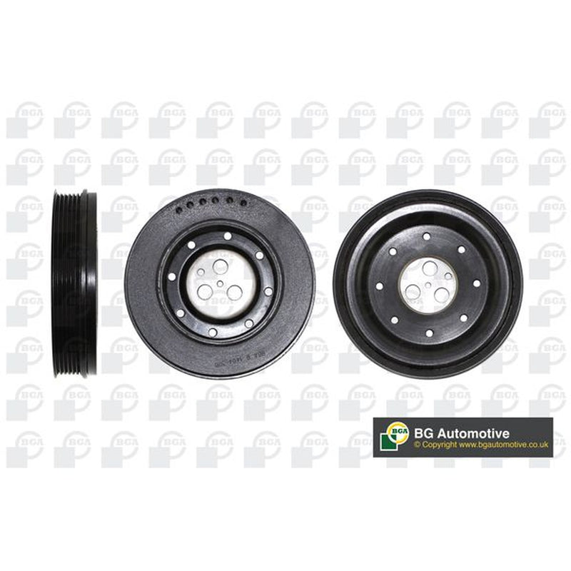 BGA Crank Shaft Belt Pulley fits Ford Mondeo 2000-2007 2.0 2.2